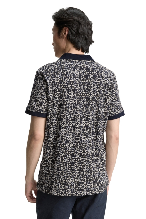 Tom Tailor allover printed resort collar